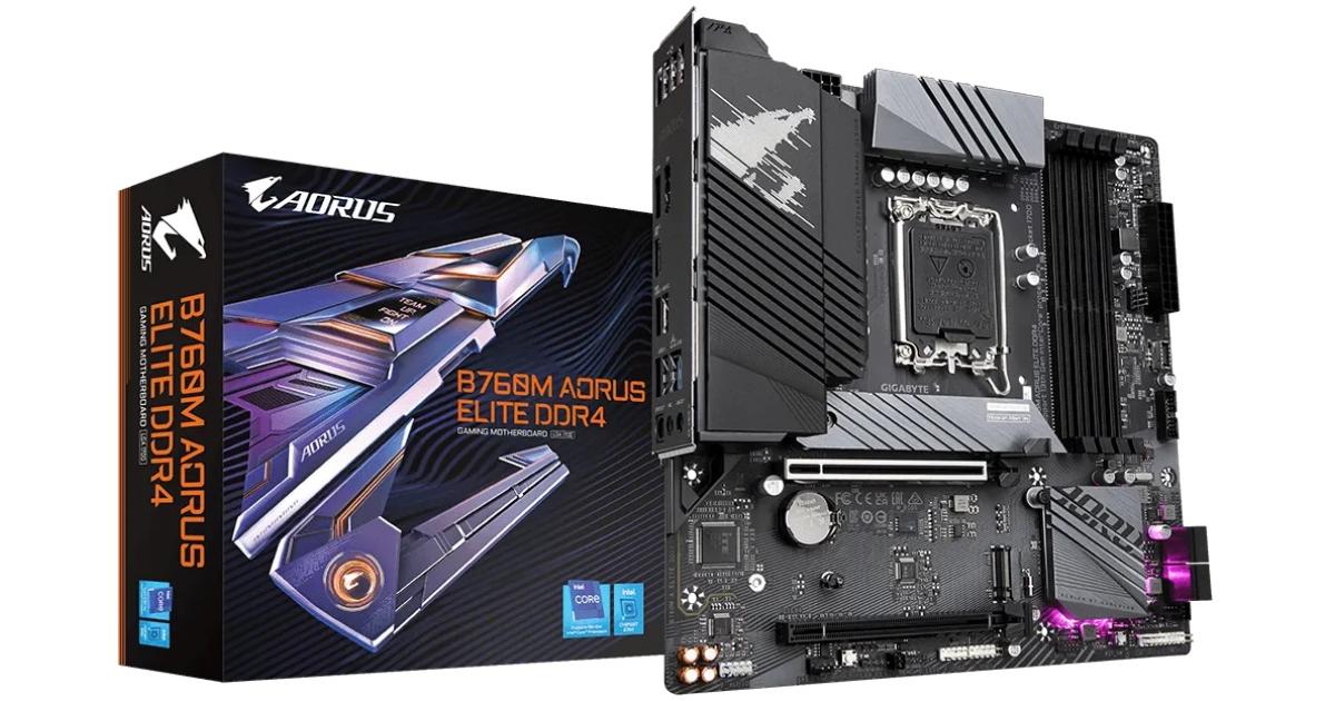 GIGABYTE B760M AORUS ELITE, Intel 13th 12th Series, LGA 1700/DDR4/PCIe ...