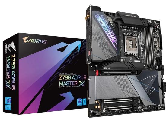 GIGABYTE Z790 AORUS MASTER X (WiFi 7), Next-Gen Processors Intel 13th 12th Series, LGA 1700/DDR5/PCIe 5.0/5xM.2 - ATX Gaming MotherBoard