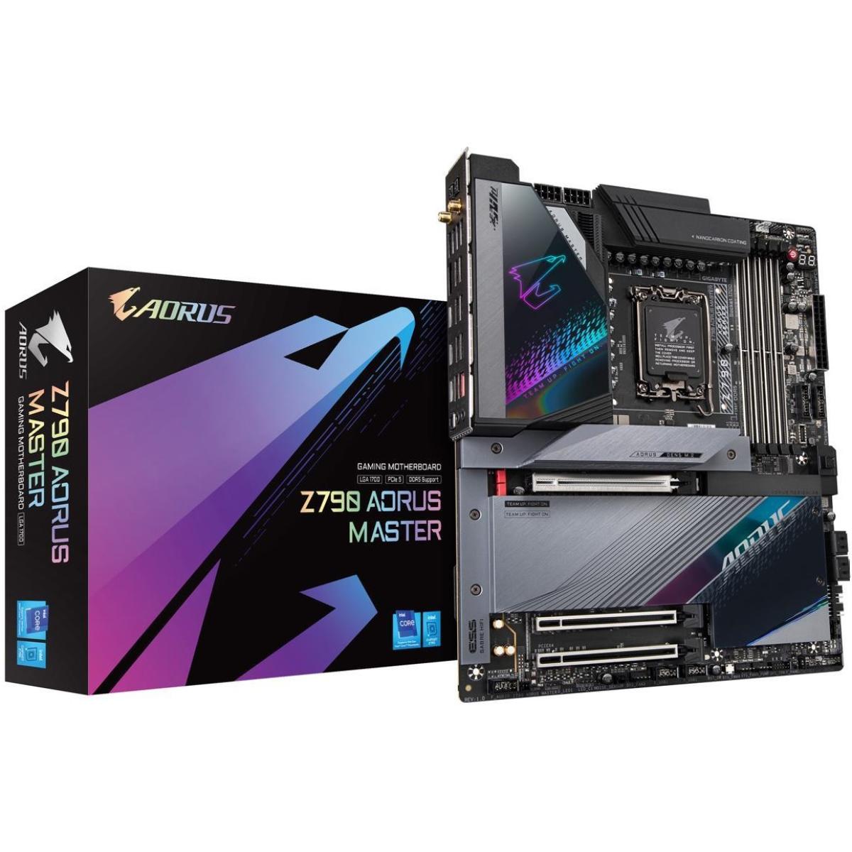 GIGABYTE Z790 AORUS MASTER (WiFi 6E) , Intel 13th 12th Series, LGA 1700/DDR5/PCIe 5.0/5xM.2 - ATX Gaming MotherBoard