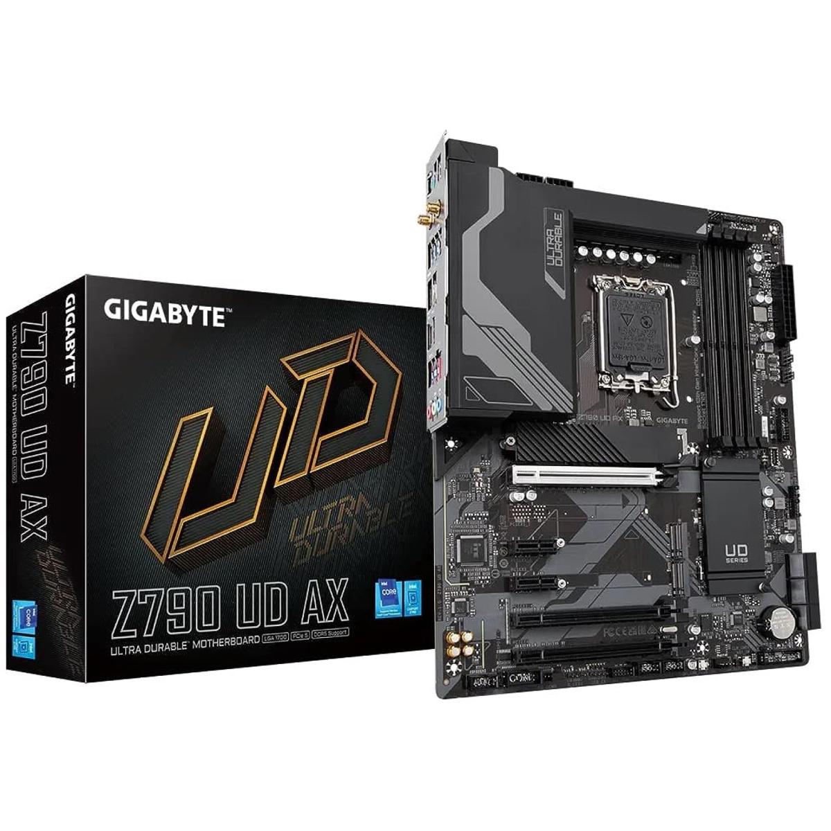 GIGABYTE Z790 UD AX (WIFI 6E), Intel 13th 12th Series, LGA 1700/DDR5/PCIe 5.0/3xM.2 - ATX Gaming MotherBoard