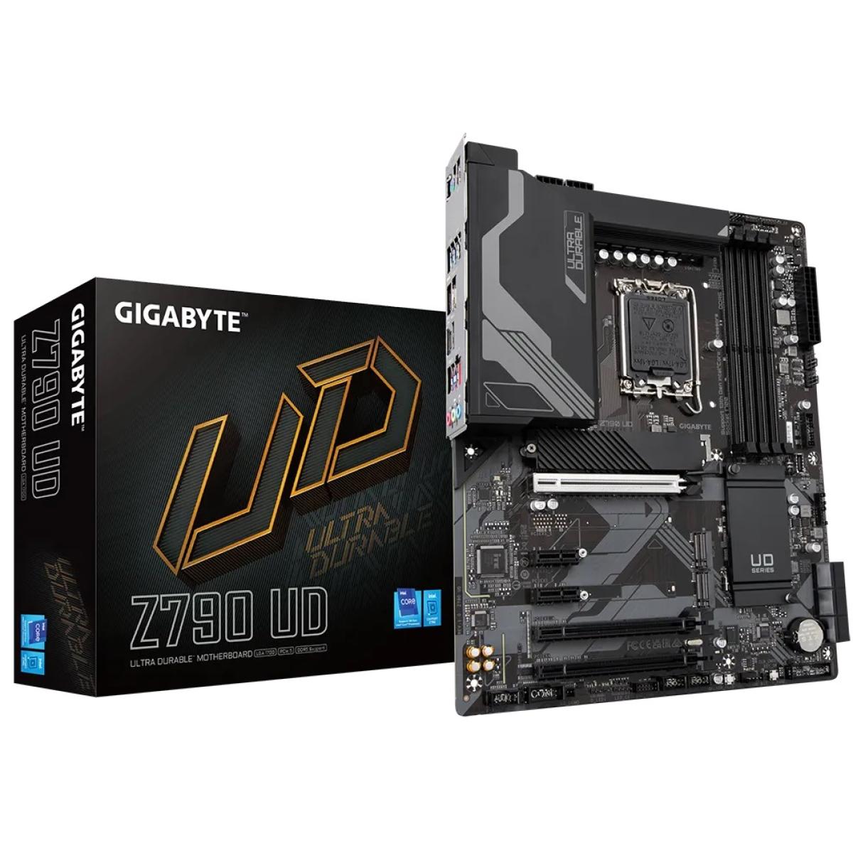 GIGABYTE Z790 UD, Intel 13th 12th Series, LGA 1700/DDR5/PCIe 5.0/3xM.2 - ATX Gaming MotherBoard