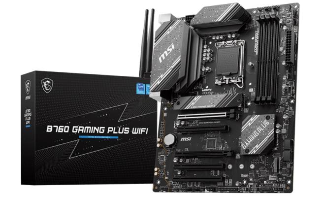 MSI B760 GAMING PLUS WIFI (WiFi 6E), Intel 13th 12th Series, LGA 1700/DDR5/PCIe 4.0/2xM.2 - ATX Gaming MotherBoard