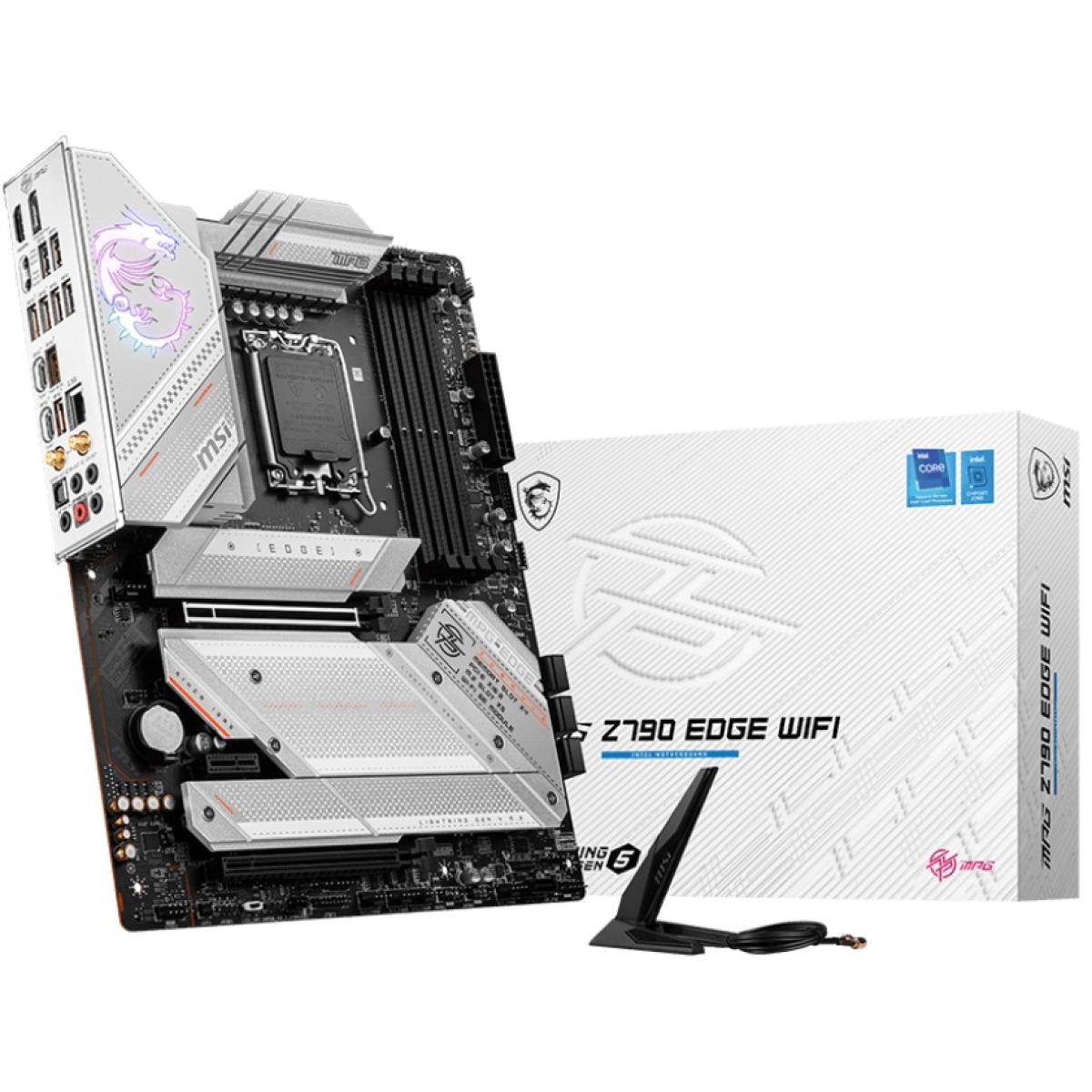 MSI Z790 MPG Z790 EDGE WIFI (WiFi 6E) , Intel 13th 12th Series, LGA 1700/DDR5/PCIe 5.0/5xM.2 - ATX Gaming MotherBoard