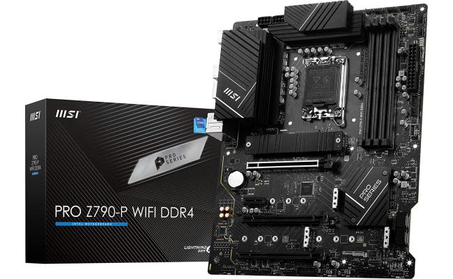 MSI PRO Z790-P WIFI (WiFi 6E) , Intel 13th 12th Series, LGA 1700/DDR4/PCIe 5.0/4xM.2 - ATX Gaming MotherBoard