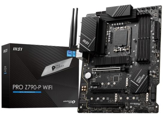 MSI PRO Z790-P WIFI (WiFi 6E) , Intel 13th 12th Series, LGA 1700/DDR5/PCIe 5.0/4xM.2 - ATX Gaming MotherBoard