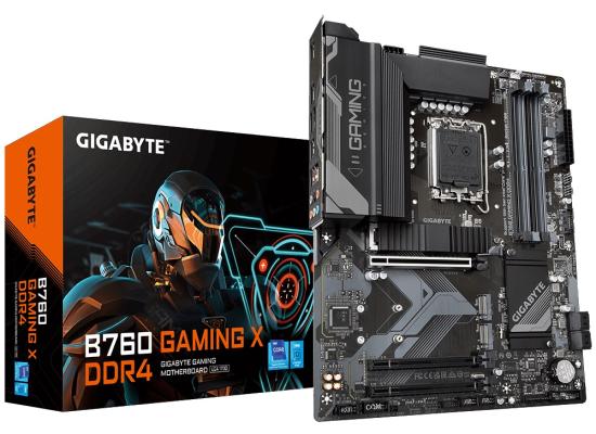 GIGABYTE B760 GAMING X, Intel 14th 13th 12th Series, LGA 1700/DDR4/PCIe 4.0/3xM.2 - ATX Gaming MotherBoard