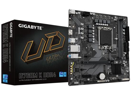 GIGABYTE B760M K, Intel 14th 13th 12th Series, LGA 1700/DDR4/PCIe 4.0/2xM.2 - mATX Gaming MotherBoard