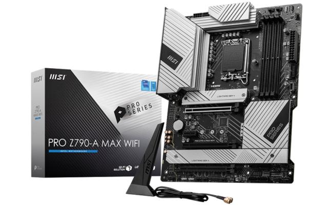 MSI PRO Z790-A MAX WIFI (Wi-Fi 7), Intel 14th 13th 12th Series, LGA 1700/DDR5/PCIe 5.0/4xM.2 - ATX Gaming MotherBoard