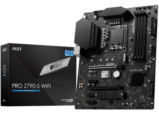 MSI PRO Z790-S WIFI (Wi-Fi 6E), Intel 14th 13th 12th Series, LGA 1700/DDR5/PCIe 5.0/2xM.2 - ATX Gaming MotherBoard