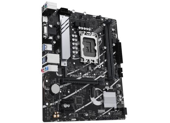 ASUS PRIME B760M-K, Intel 14th 13th 12th Series, LGA 1700/DDR5/PCIe 4.0/2xM.2 - mATX Gaming MotherBoard