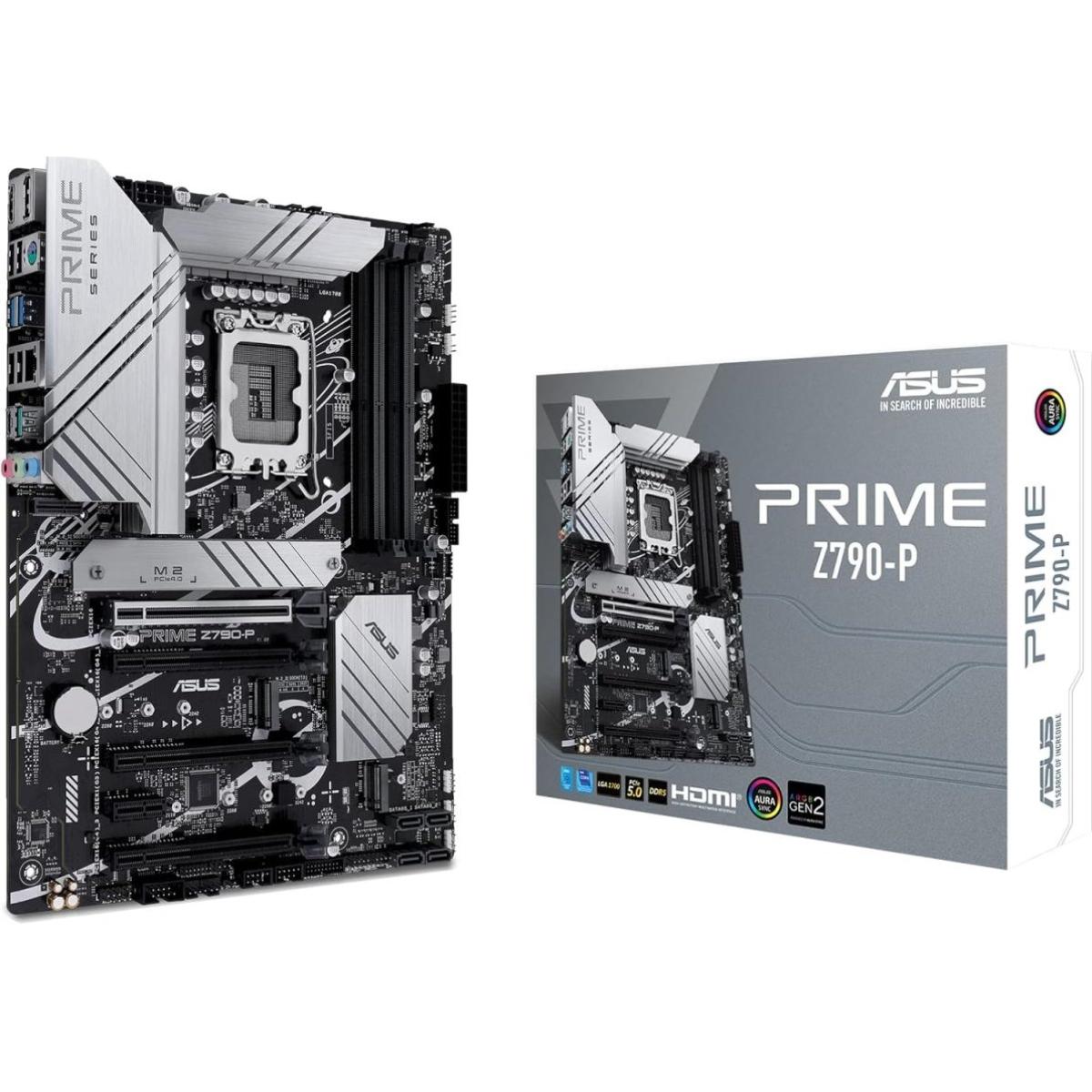 ASUS Prime Z790-P, Intel 14th 13th 12th Series, LGA 1700/DDR5/PCIe 5.0/3xM.2 - ATX Gaming MotherBoard