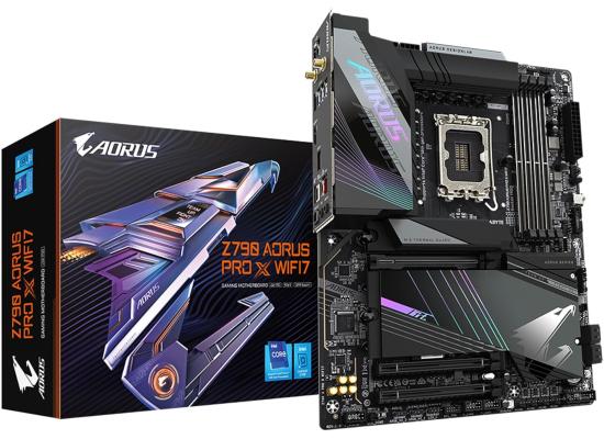 GIGABYTE Z790 AORUS PRO X ( Wi-Fi 7), Intel 14th 13th 12th Series, LGA 1700/DDR5/PCIe 5.0/5xM.2 - ATX Gaming MotherBoard