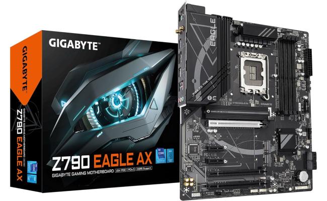 GIGABYTE Z790 EAGLE AX (Wi-Fi 6E), Intel 14th 13th 12th Series, LGA 1700/DDR5/PCIe 5.0/3xM.2 - ATX Gaming MotherBoard