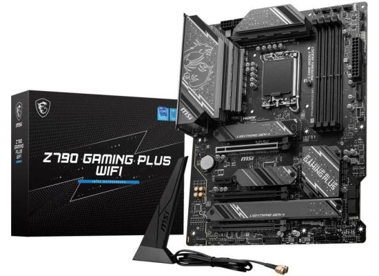 MSI Z790 GAMING PLUS WIFI (Wi-Fi 6E), Intel 14th 13th 12th Series, LGA 1700/DDR5/PCIe 5.0/4xM.2 - ATX Gaming MotherBoard