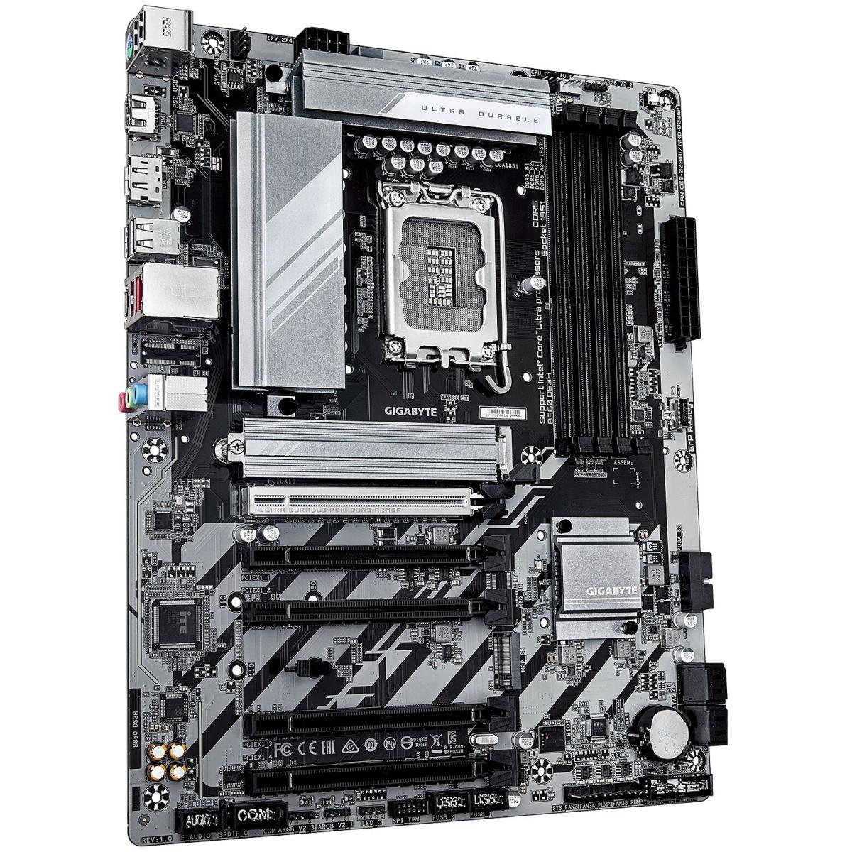 GIGABYTE B860 DS3H Intel Core Ultra (Series 2), LGA 1851/DDR5/PCIe 5.0/2xM.2 - ATX Gaming MotherBoard