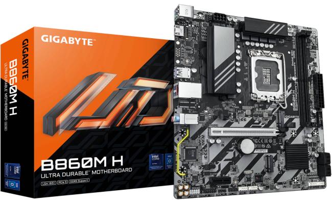 GIGABYTE B860M H Intel Core Ultra (Series 2), LGA 1851/DDR5/PCIe 5.0/2xM.2 - mATX Gaming MotherBoard