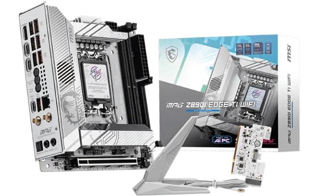 MSI MPG Z890I EDGE TI WIFI (Wi-Fi 7), Intel Core Ultra (Series 2), LGA 1851/DDR5/PCIe 5.0/4xM.2 - Mini-ITX Gaming MotherBoard