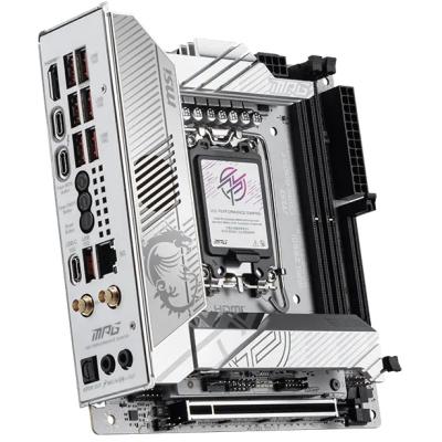 MSI MPG Z890I EDGE TI WIFI (Wi-Fi 7), Intel Core Ultra (Series 2), LGA 1851/DDR5/PCIe 5.0/4xM.2 - Mini-ITX Gaming MotherBoard