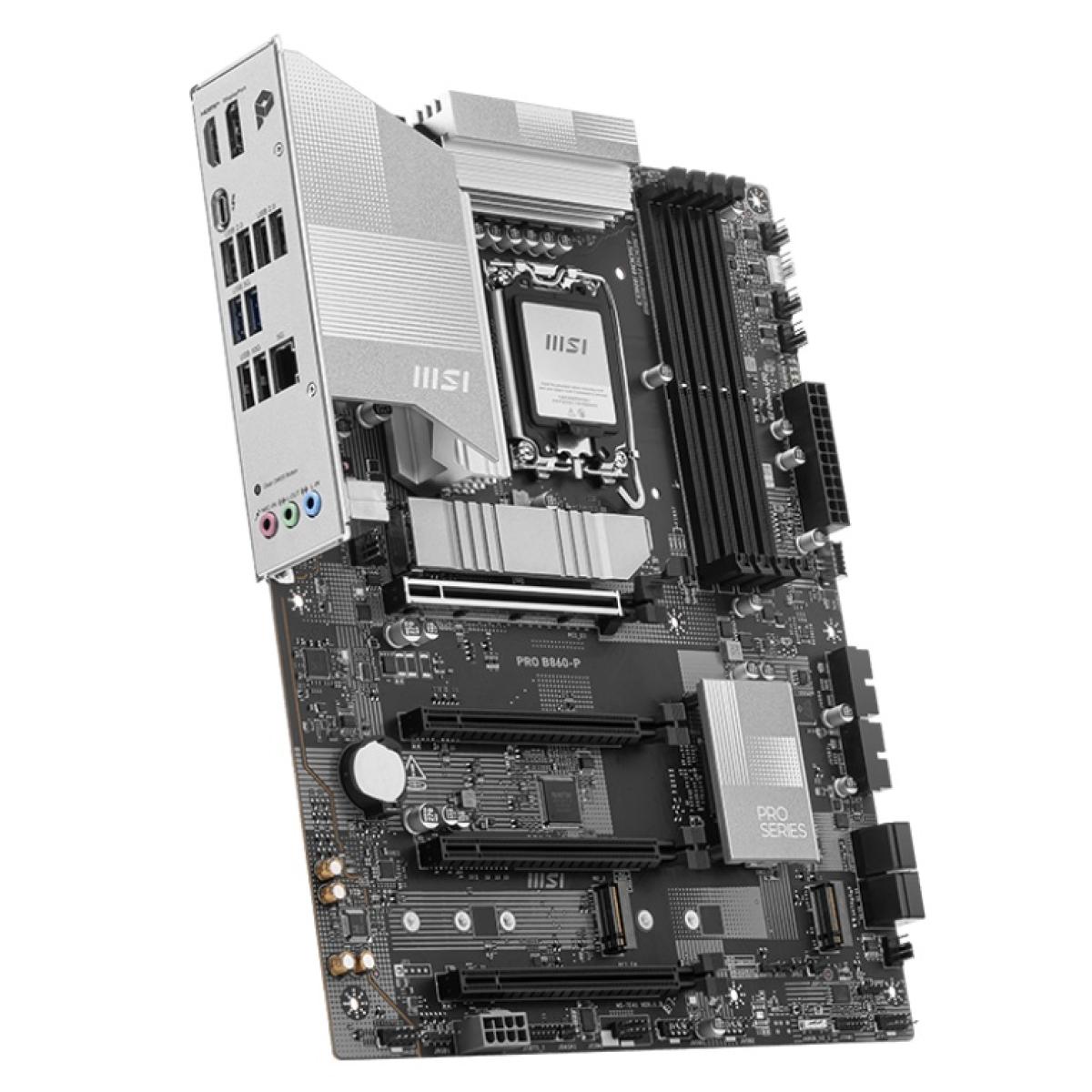 MSI PRO B860-P Intel Core Ultra (Series 2), LGA 1851/DDR5/PCIe 5.0/3xM.2 - ATX Gaming MotherBoard