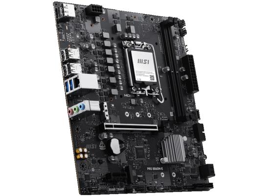 MSI PRO B860M-E, Intel Core Ultra (Series 2), LGA 1851/DDR5/PCIe 5.0/2xM.2 - mATX Gaming MotherBoard