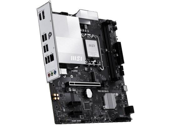 MSI PRO H810M-B, Intel Core Ultra (Series 2), LGA 1851/DDR5/PCIe 5.0/1xM.2 - mATX Gaming MotherBoard