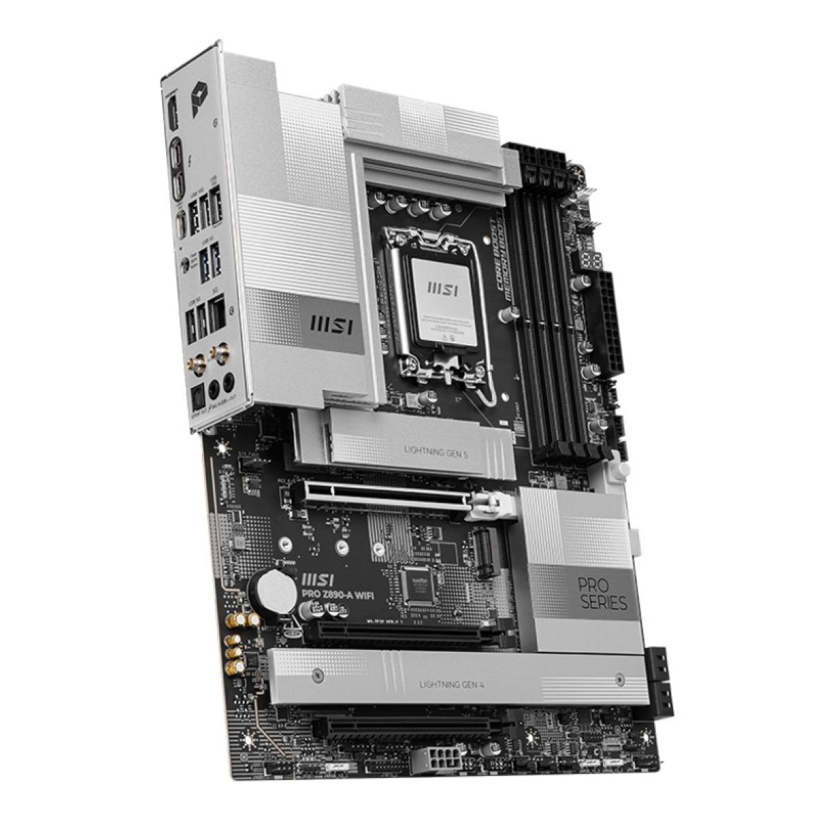 MSI PRO Z890-A WIFI (Wi-Fi 7), Intel Core Ultra (Series 2), LGA 1851/DDR5/PCIe 5.0/4xM.2 - ATX Gaming MotherBoard