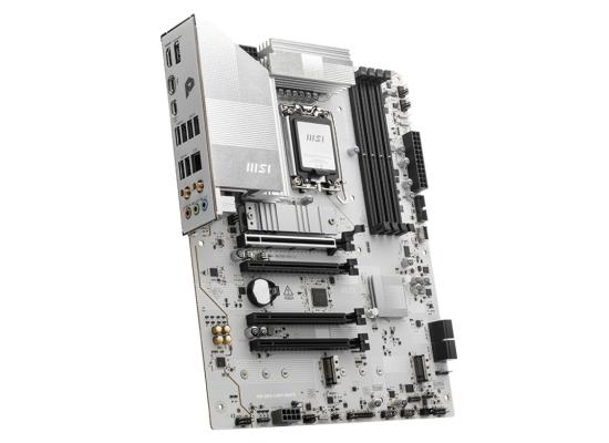 MSI PRO Z890-S WIFI WHITE (Wi-Fi 7), Intel Core Ultra (Series 2), LGA 1851/DDR5/PCIe 5.0/3xM.2 - ATX Gaming MotherBoard