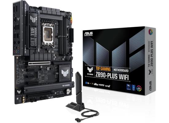 ASUS TUF GAMING Z890-PLUS WIFI (Wi-Fi 7), Intel Core Ultra (Series 2), LGA 1851/DDR5/PCIe 5.0/4xM.2 - ATX Gaming MotherBoard