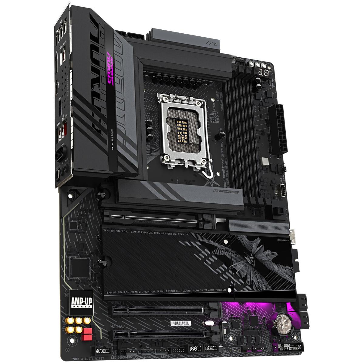 GIGABYTE Z890 AORUS ELITE WIFI7, Intel Core Ultra (Series 2), LGA 1851/DDR5/PCIe 5.0/4xM.2 - ATX Gaming MotherBoard
