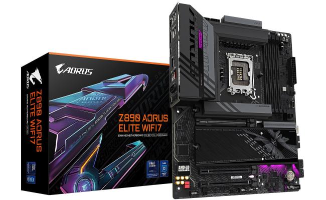 GIGABYTE Z890 AORUS ELITE WIFI7, Intel Core Ultra (Series 2), LGA 1851/DDR5/PCIe 5.0/4xM.2 - ATX Gaming MotherBoard