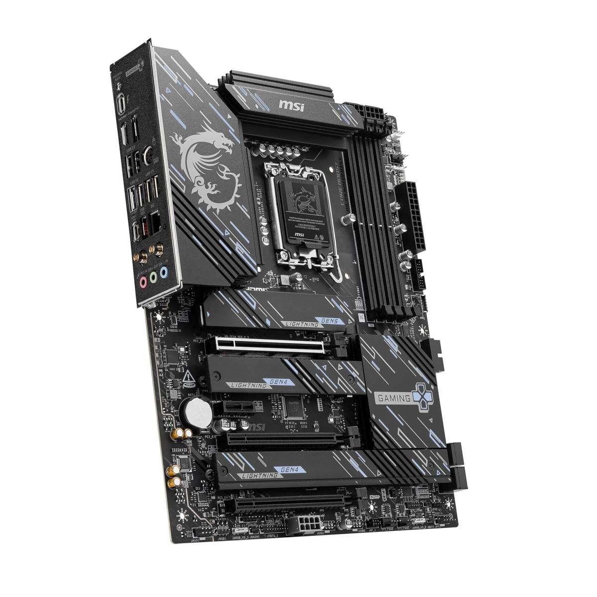MSI Z890 GAMING PLUS WIFI (Wi-Fi 7), Intel Core Ultra (Series 2), LGA 1851/DDR5/PCIe 5.0/4xM.2 - ATX Gaming MotherBoard