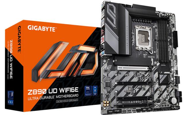 GIGABYTE Z890 UD WIFI6E, Intel Core Ultra (Series 2), LGA 1851/DDR5/PCIe 5.0/3xM.2 - ATX Gaming MotherBoard