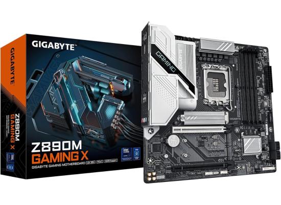 GIGABYTE Z890M GAMING X, Intel Core Ultra (Series 2), LGA 1851/DDR5/PCIe 5.0/3xM.2 - mATX Gaming MotherBoard