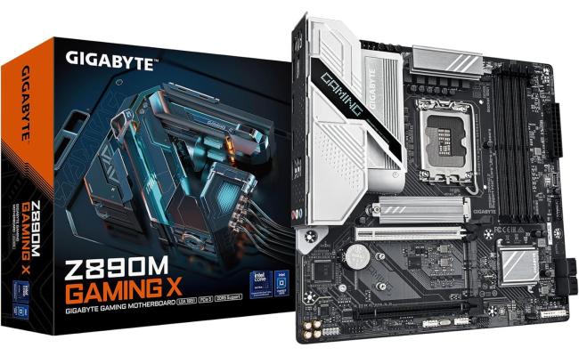 GIGABYTE Z890M GAMING X, Intel Core Ultra (Series 2), LGA 1851/DDR5/PCIe 5.0/3xM.2 - mATX Gaming MotherBoard