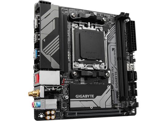 GIGABYTE A620I AX (Wi-Fi 6E) AMD RYZEN 7000 8000 9000 Series AM5/DDR5/PCIe 4.0/1xM.2 - Mini-ITX Gaming MotherBoard