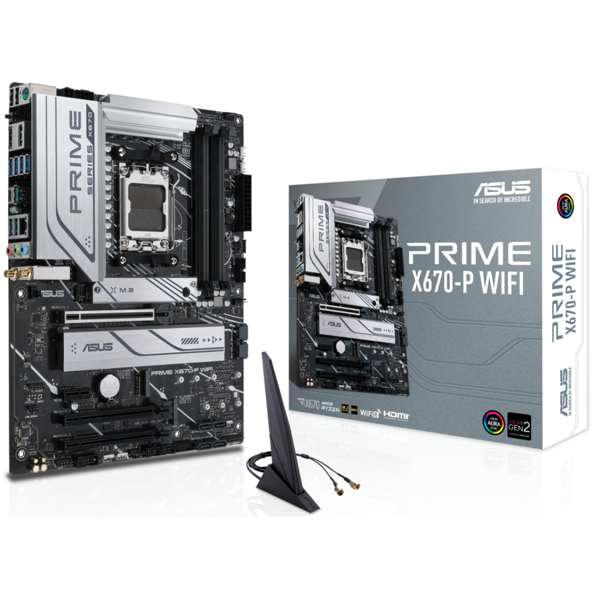 ASUS Prime X670-P (WiFi 6) AMD RYZEN 7000 Series AM5/DDR5/PCIe 5.0/3xM.2 - ATX Gaming MotherBoard