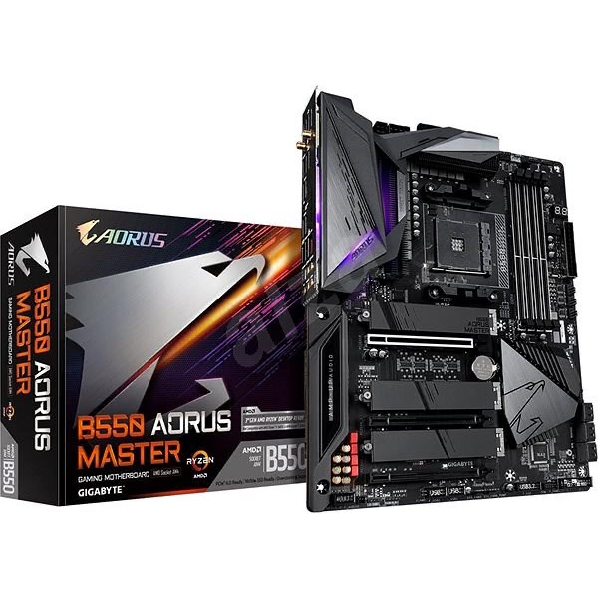 GIGABYTE B550 AORUS MASTER 16 Phases Digital VRM Q-Flash Plus WIFi Motherboard