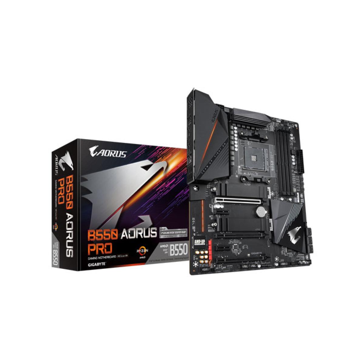 GIGABYTE B550 AORUS PRO 12+2 Phases Digital VRM Q-Flash Plus Motherboard