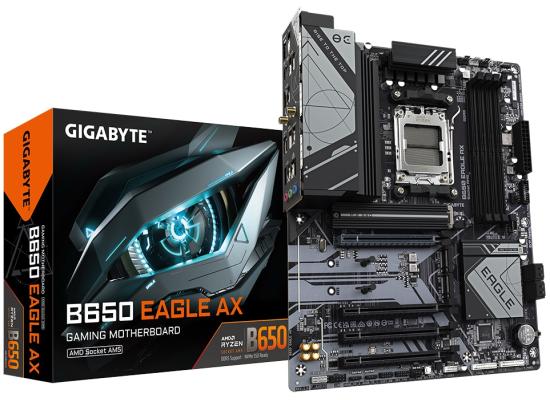 GIGABYTE B650 EAGLE AX (Wi-Fi 6E) AMD RYZEN 7000 Series AM5/DDR5/PCIe 4.0/3xM.2 - ATX Gaming MotherBoard