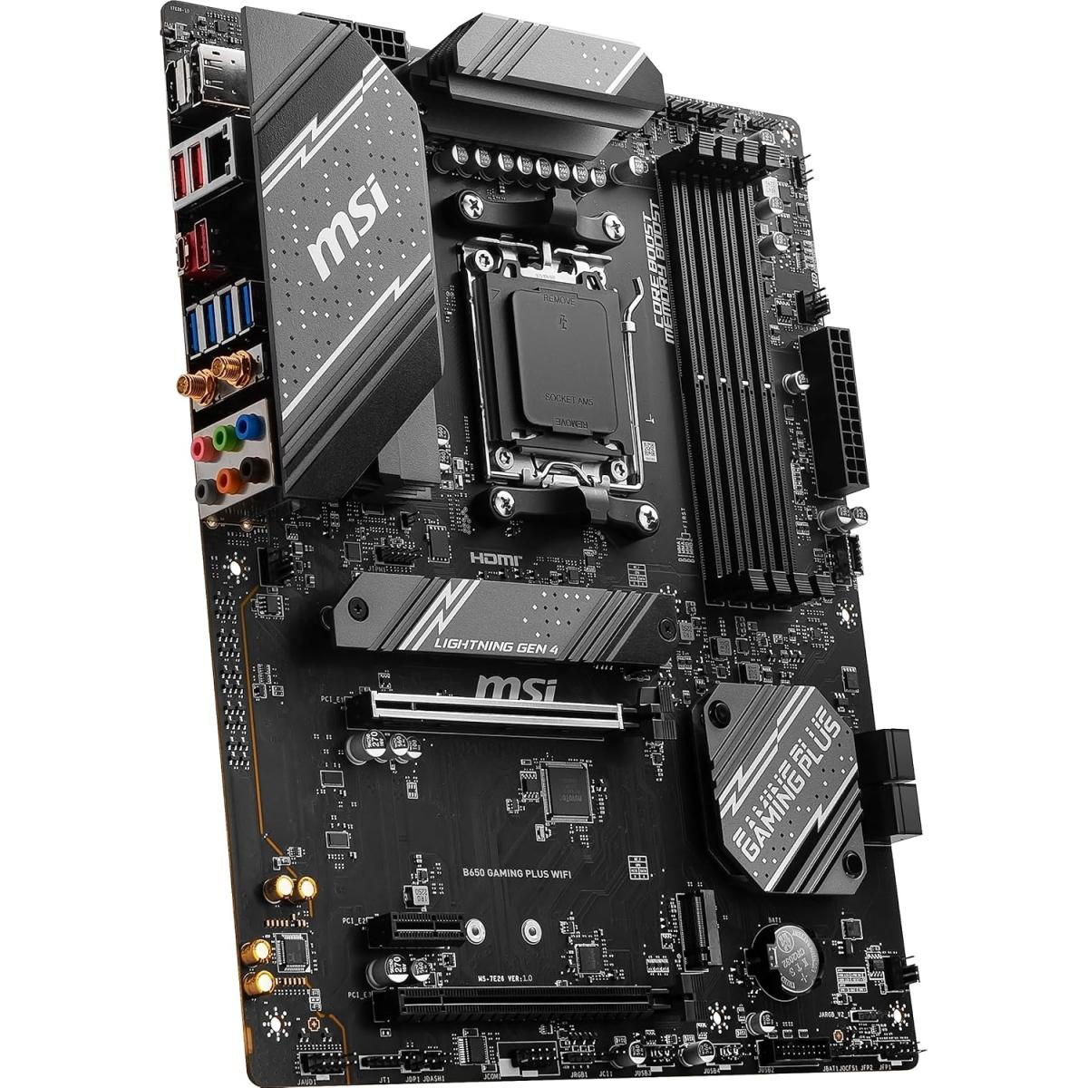MSI B650 GAMING PLUS WIFI (Wi-Fi 6E) AMD RYZEN 7000 8000 9000 Series AM5/DDR5/PCIe 4.0/2xM.2 - ATX Gaming MotherBoard