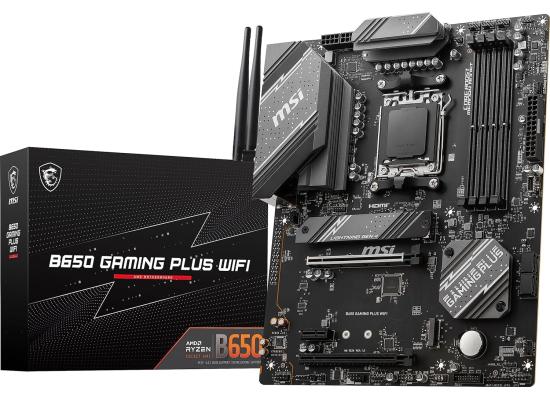 MSI B650 GAMING PLUS WIFI (Wi-Fi 6E) AMD RYZEN 7000 8000 9000 Series AM5/DDR5/PCIe 4.0/2xM.2 - ATX Gaming MotherBoard