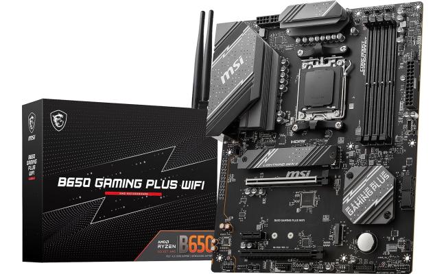 MSI B650 GAMING PLUS WIFI (Wi-Fi 6E) AMD RYZEN 7000 8000 9000 Series AM5/DDR5/PCIe 4.0/2xM.2 - ATX Gaming MotherBoard