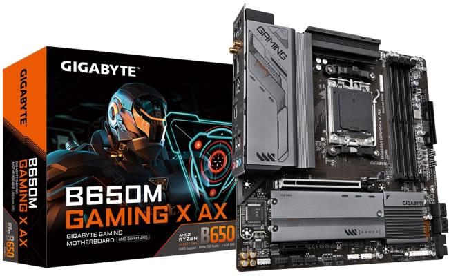 GIGABYTE B650M GAMING X AX (WIFI 6) AMD RYZEN 7000 Series AM5/DDR5/PCIe 4.0/2xM.2 - mATX Gaming MotherBoard