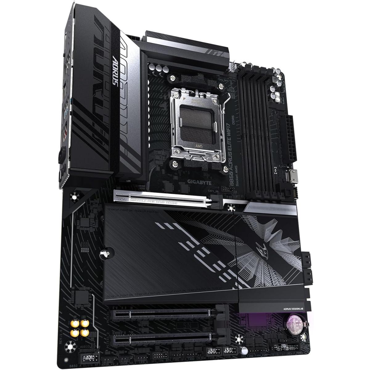 GIGABYTE B850 AORUS ELITE WIFI7 AMD RYZEN 7000 8000 9000 Series AM5/DDR5/PCIe 5.0/3xM.2 - ATX Gaming MotherBoard