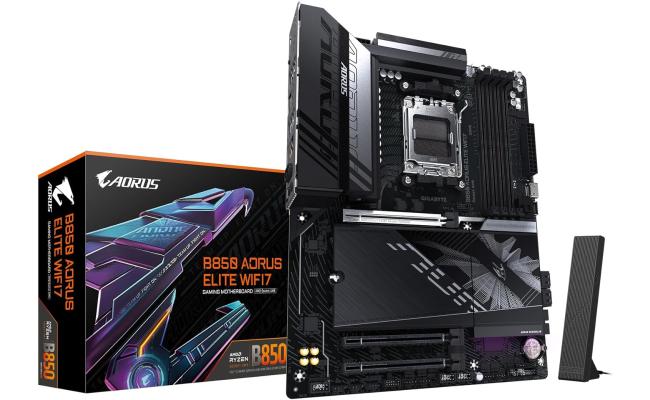 GIGABYTE B850 AORUS ELITE WIFI7 AMD RYZEN 7000 8000 9000 Series AM5/DDR5/PCIe 5.0/3xM.2 - ATX Gaming MotherBoard