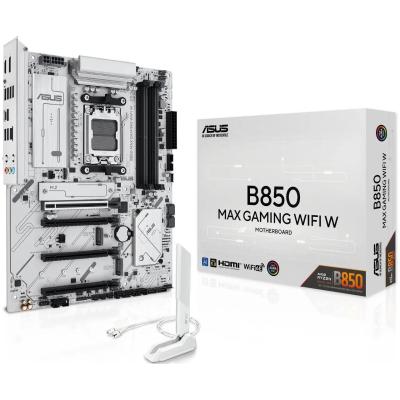 ASUS B850 MAX GAMING WIFI W (Wi-Fi 6E) AMD RYZEN 7000 8000 9000 Series AM5/DDR5/PCIe 5.0/3xM.2 - ATX Gaming MotherBoard