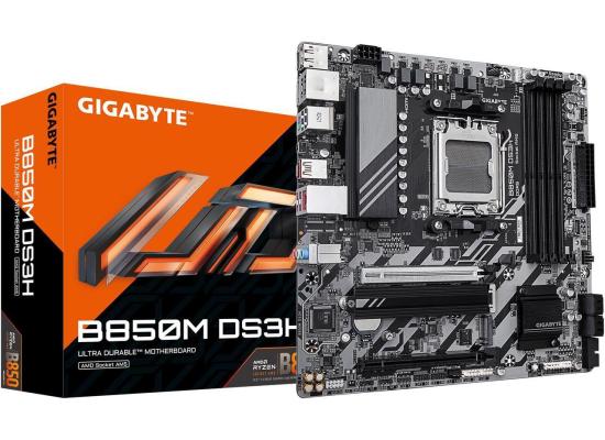 GIGABYTE B850M DS3H AMD RYZEN 7000 8000 9000 Series AM5/DDR5/PCIe 5.0/2xM.2 - mATX Gaming MotherBoard