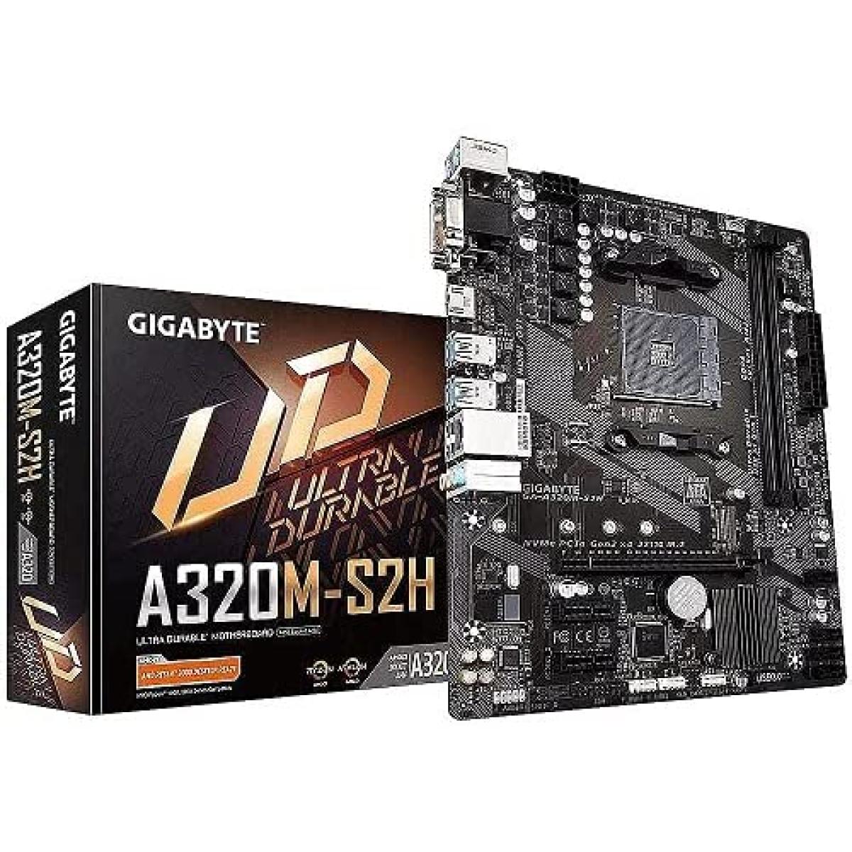 GIGABYTE A320M-S2H M.2 mATX Motherboard