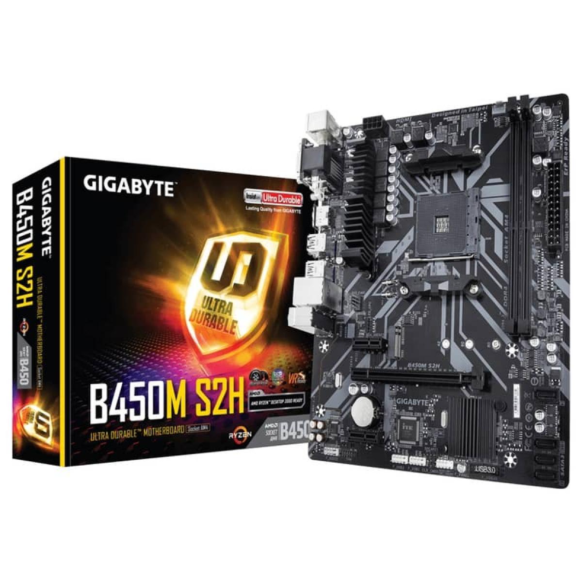 GIGABYTE B450M S2H M.2 AM4 mATX Motherboard