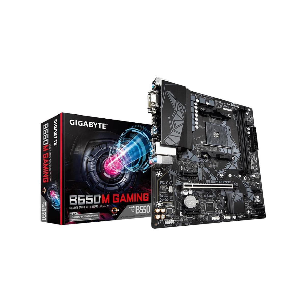 Gigabyte B550M Gaming AMD B550 M.2 Socket AM4 Micro ATX AMD Motherboard